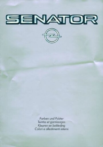 Brochures Opel Senator - Folders