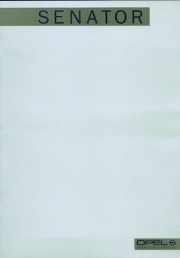 Brochures Opel Senator - Folders