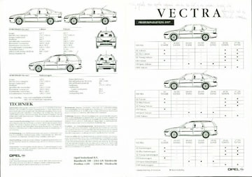Brochures Opel Vectra - Folders