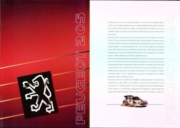 Brochures Peugeot 205 - Folders
