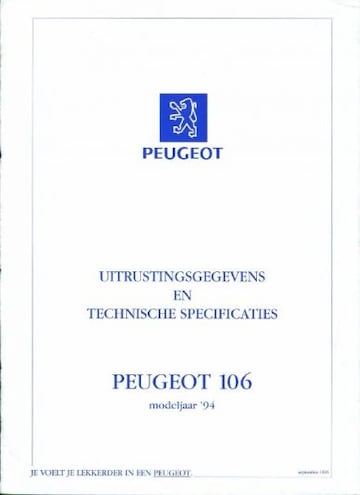 Brochures Peugeot 106 - Folders