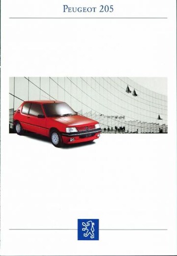 Brochures Peugeot 205 - Folders