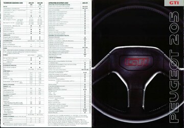Brochures Peugeot 205 - Folders