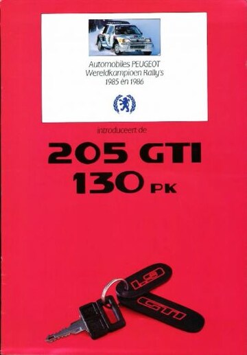 Brochures Peugeot 205 - Folders