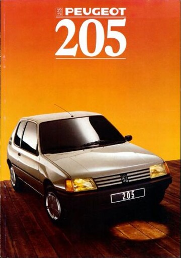 Brochures Peugeot 205 - Folders
