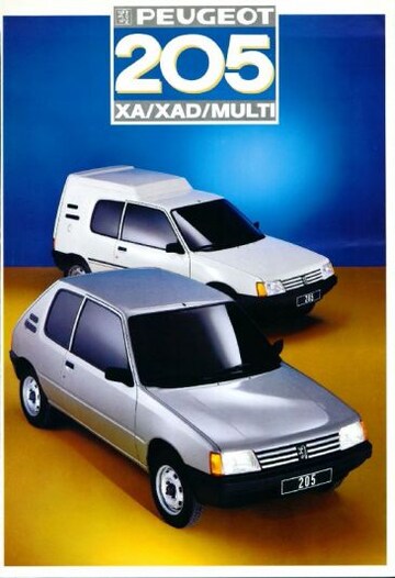 Brochures Peugeot 205 - Folders