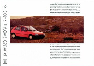 Brochures Peugeot 205 - Folders