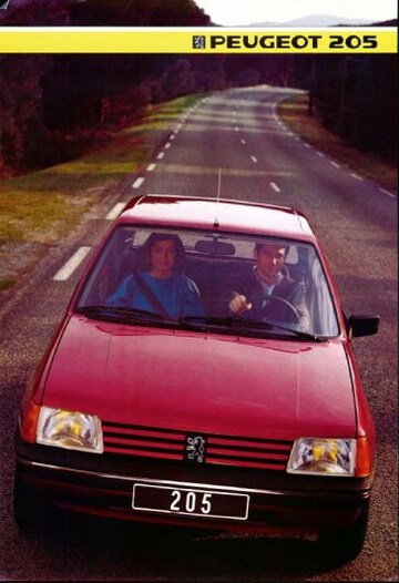 Brochures Peugeot 205 - Folders