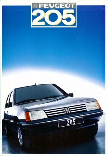 Brochures Peugeot 205 - Folders