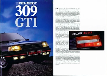 Brochures Peugeot 309 - Folders