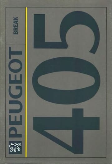 Brochures Peugeot 405 - Folders