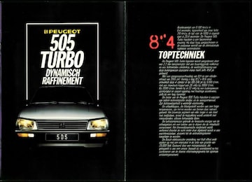 Brochures Peugeot 505 - Folders