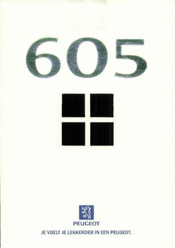 Brochure Peugeot 605