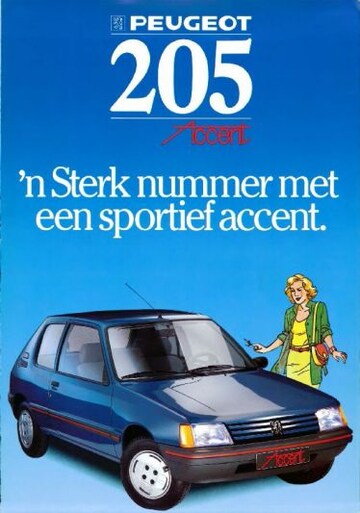 Brochures Peugeot 205 - Folders