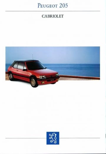 Brochures Peugeot 205 - Folders