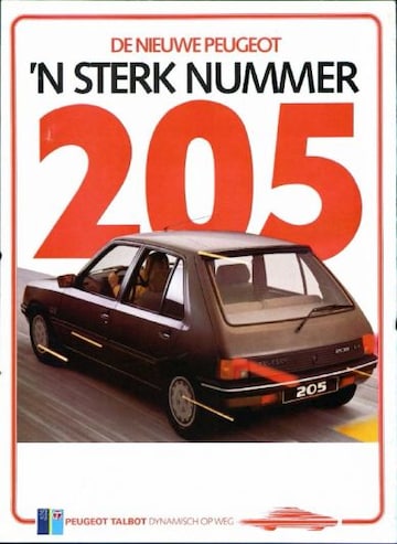 Brochures Peugeot 205 - Folders
