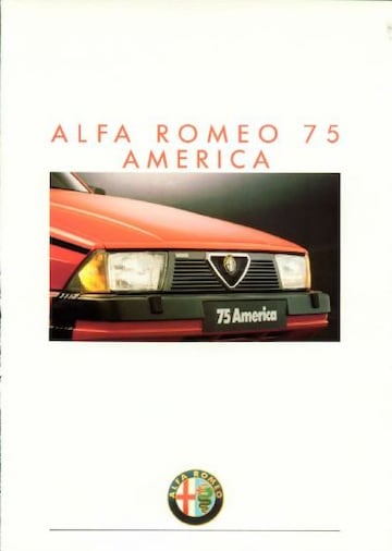Brochures Alfa Romeo 75 - Folders
