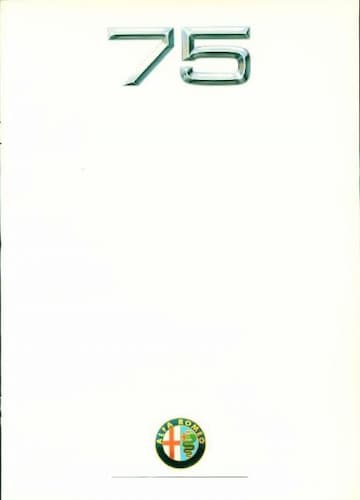 Brochures Alfa Romeo 75 - Folders