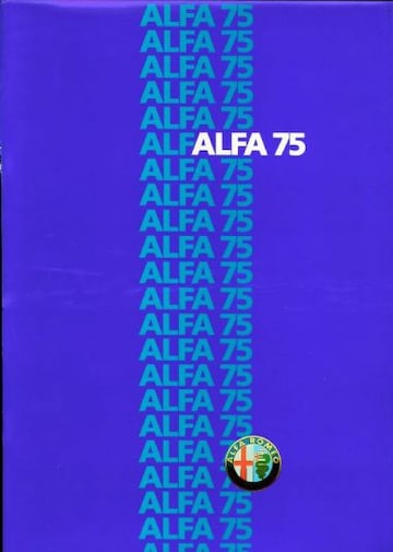 Brochures Alfa Romeo 75 - Folders