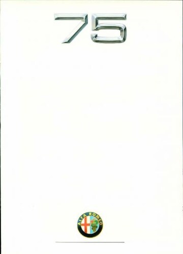 Brochure Alfa Romeo 75