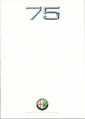 Brochures Alfa Romeo 75 - Folders