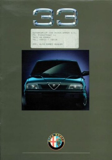 Brochures Alfa Romeo 33 - Folders
