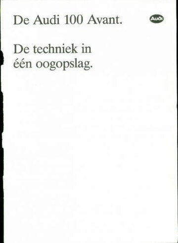 Brochures Audi 100 - Folders