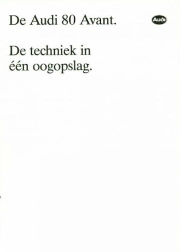 Brochures Audi 80 - Folders