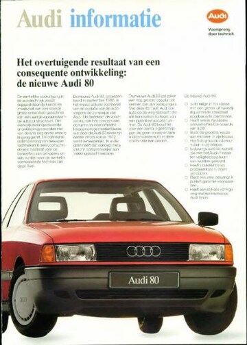 Brochures Audi 80 - Folders