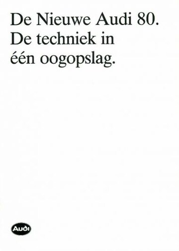 Brochures Audi 80 - Folders