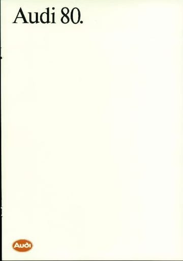 Brochures Audi 80 - Folders