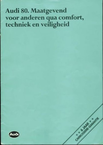 Brochures Audi 80 - Folders