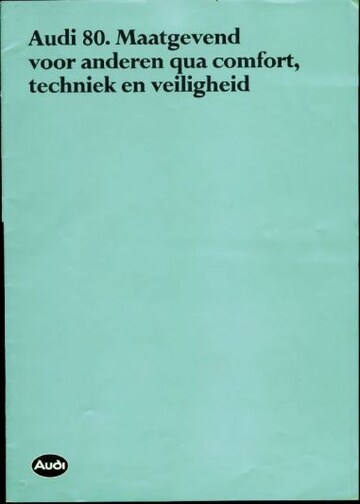 Brochures Audi 80 - Folders