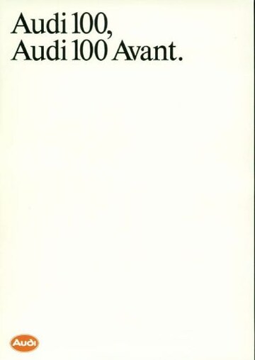 Brochures Audi 100 - Folders