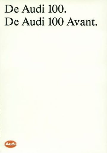 Brochures Audi 100 - Folders