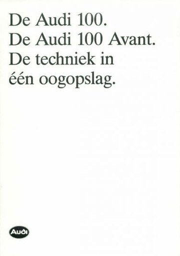 Brochures Audi 100 - Folders