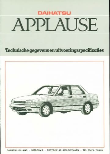 Brochures Daihatsu Applause - Folders