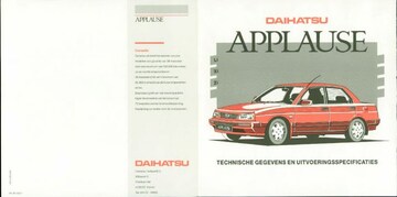 Brochures Daihatsu Applause - Folders