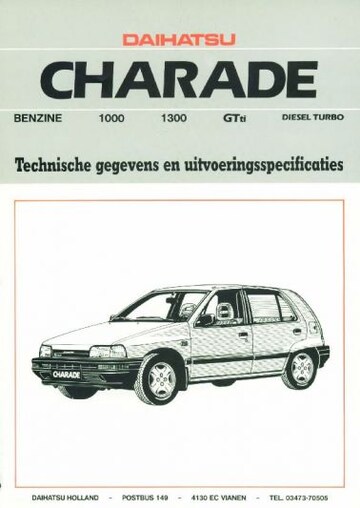 Brochures Daihatsu Charade - Folders