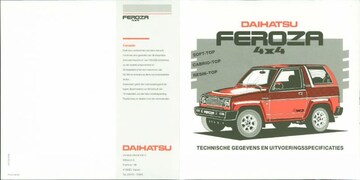 Brochures Daihatsu Feroza - Folders