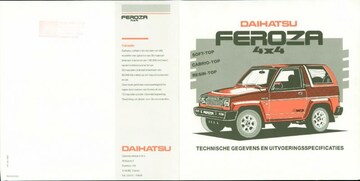 Brochures Daihatsu Feroza - Folders