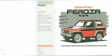Brochures Daihatsu Feroza - Folders
