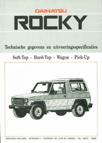Brochures Daihatsu Rocky - Folders