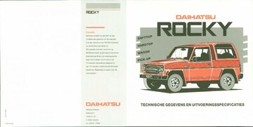 Brochures Daihatsu Rocky - Folders
