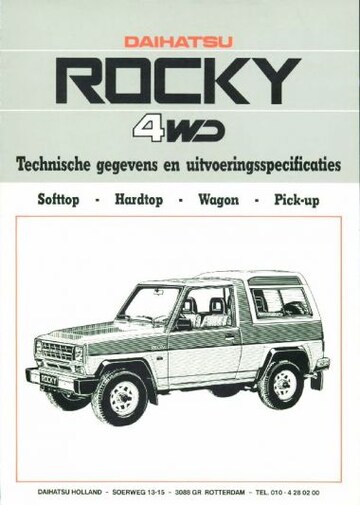 Brochures Daihatsu Rocky - Folders