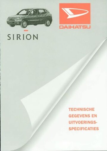 Brochures Daihatsu Sirion - Folders