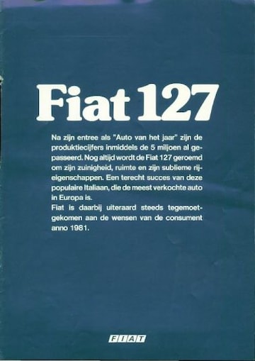 Brochures Fiat 127 - Folders