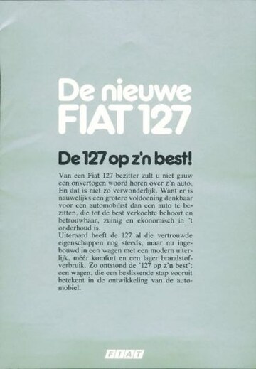 Brochures Fiat 127 - Folders