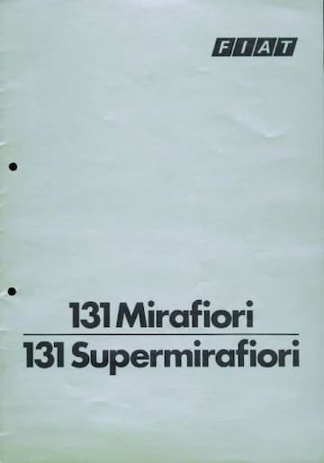 Brochures Fiat 131 - Folders