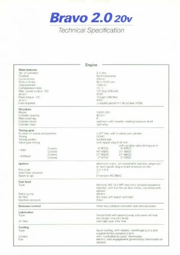 Brochures Fiat Bravo - Folders